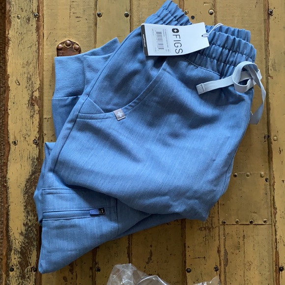 NWT FIGS LIMITED EDITION ZAMORA HIGH WAIST STRETCH JOGGER SCRUB PANTS XS - Picture 2 of 11